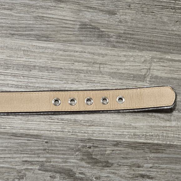 Shimmery Zipper Edge Black Sparkly Women's Belt Size Small - Picture 9 of 12